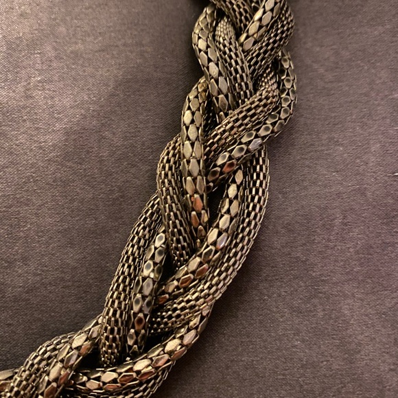 H&M Braided Chain Necklace (Gold/Silver) - Picture 3 of 3